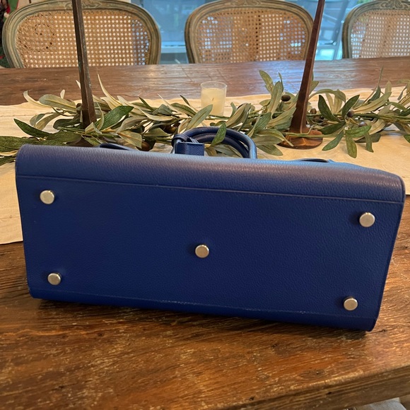 SAINT LAURENT Grained Calfskin Small Sac De Jour in Outremer Blue YSL. - Picture 4 of 12